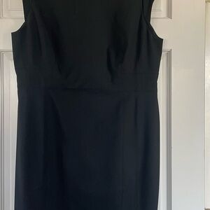 Ann Taylor Black Midi Sheath Dress